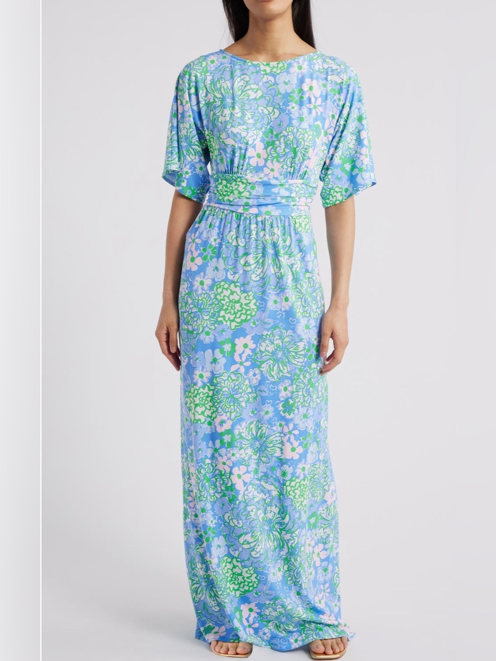 Lilly Pulitzer®PARIGI BOAT NECK MAXI
Parigi Floral
Maxi Dress 
Size Small